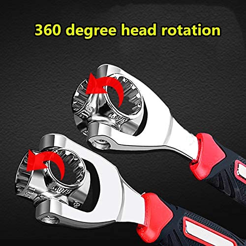 Multifunction Wrench Tool with 360 Degree Rotating Head, Magnetic Spanner Tool for Home and Car Repair Tool Works - CL-RI-1769